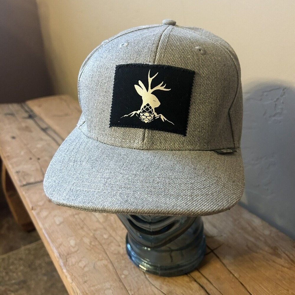 Stio Jackalope Rising Ballcap Trucker Hat Gray and Black OSFA - EUC